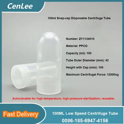 سعر جيد أنابيب طرد مركزي عالية السرعة 100 مل لثقافة الخلايا، أقصى قوة طرد مركزي نسبية 50000 xg، للمختبر الانترنت