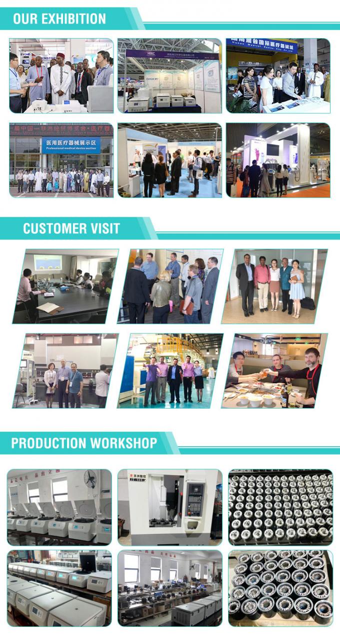 جهاز طرد مركزي كبير الحجم CFL6R 6L قائم على الأرض ومبرد لأكياس الدم 4