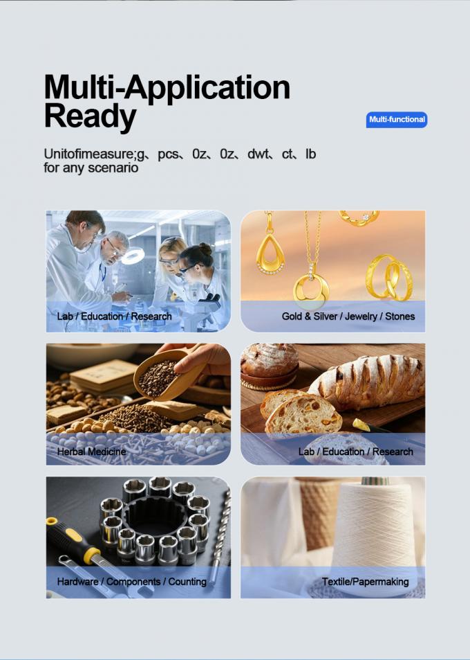 ميزان إلكتروني رقمي عالي الدقة للمجوهرات والأعشاب والأجهزة - دقة 0.01 جرام / 0.1 جرام 2