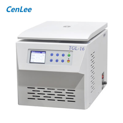 الطرد المركزي المبرد عالي السرعة على سطح الطاولة TGL-16 16000r / min ، 21532xg ، سعة 90ml ، -20 ° C إلى + 40 ° C