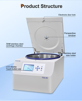 TDL5B طرد مركزي متعدد الوظائف PRP استخراج الدهون Max. RCF من 4390 x g وMax. RPM من 5000 r/min لمهنيي التجميل